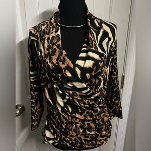 animal print top